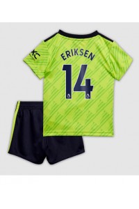 Fotbalové Dres Manchester United Christian Eriksen #14 Dětské Třetí Oblečení 2022-23 Krátký Rukáv (+ trenýrky)